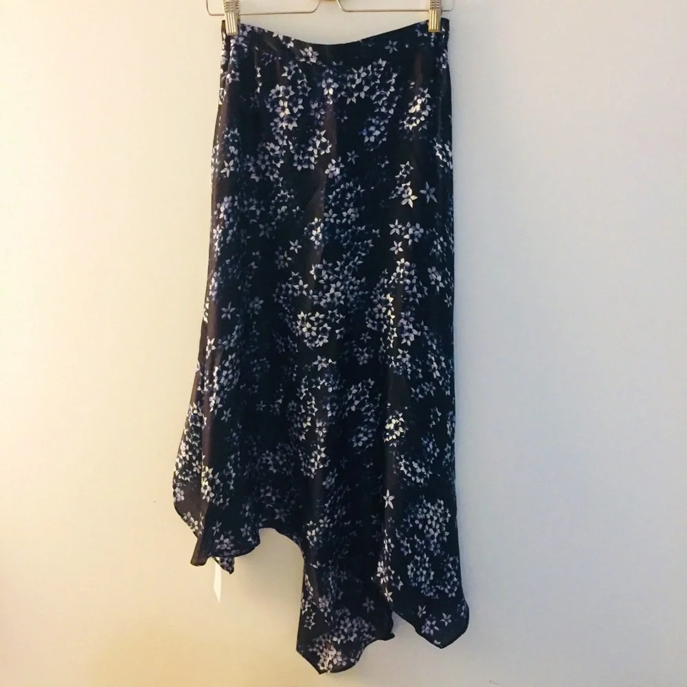 New Fleur Du Mal Silk Handkerchief skirt size 6